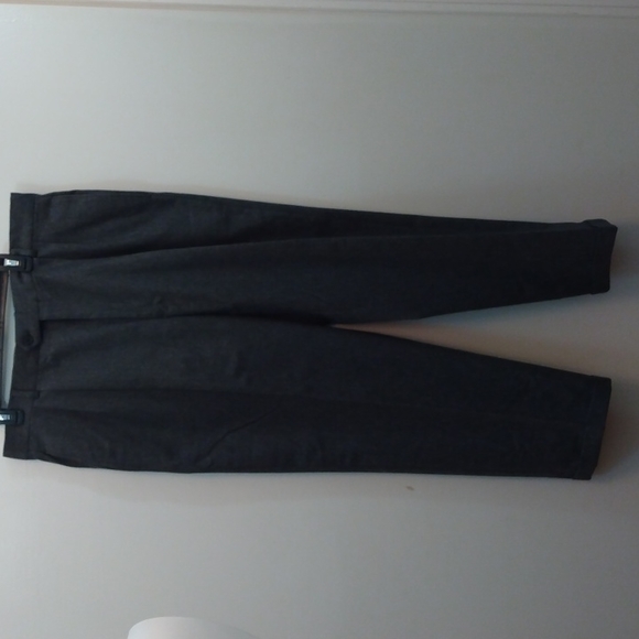 Vintage Calvin Klein Gray Flannel Wool/Cashmere Blend Suit 44R (Made in USA) - Picture 9 of 12